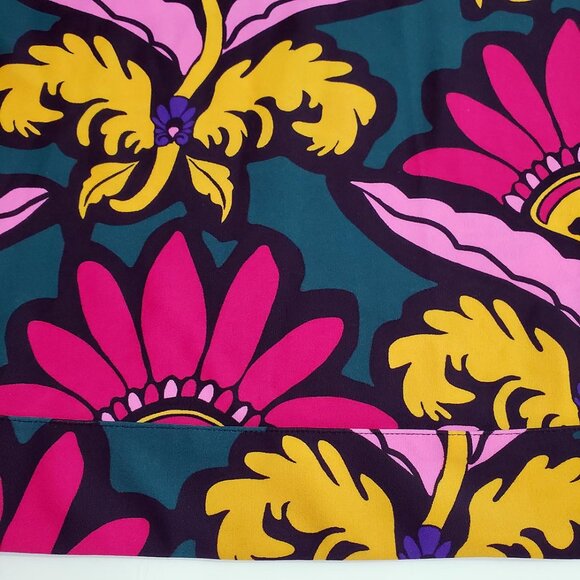 Jude Connally Womens Babe Dress XL Grand Florie Floral 3/4 Sleeve Collar Stretch - Picture 10 of 13